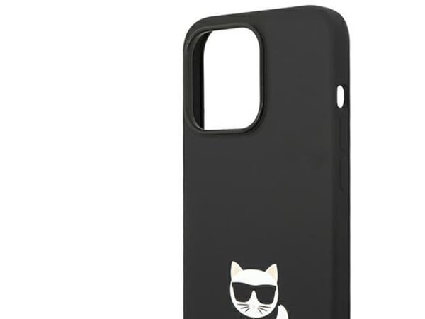 Apple iPhone 14 Pro Karl Lagerfeld deksel i Silicone Choupette Body (KLHCP14LSLCTBK) svart