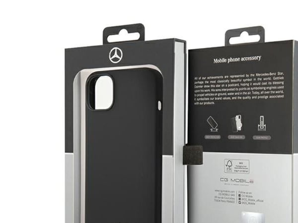Mercedes-Benz silikonfodral iPhone 14 Plus med MagSafe svart