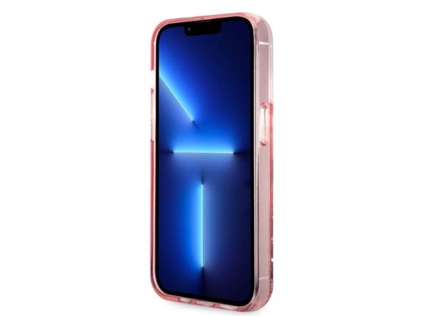 Karl Lagerfeld KLHCP14XLNCHCP deksel til Apple iPhone 14 Pro Max 6,7" rosa hardt deksel Glitter Choupette Head