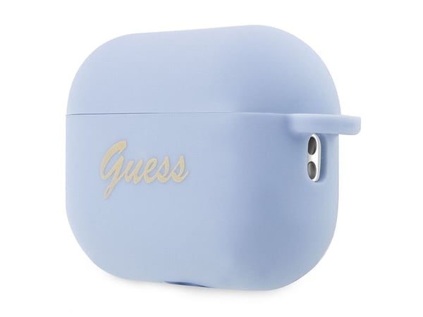 Apple AirPods Pro 2 Guess silikon Charm Heart Collection (GUAP2LSCHSB) øretelefondeksel i blå farge