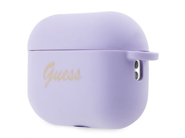 Guess GUAP2LSCHSU AirPods Pro 2 (2022/2023) skal – lila silikon Charm Heart Collection