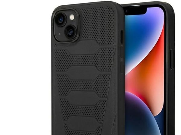 Veske BMW BMHCP14S22RPSK iPhone 14 6.1 svart/svart Lærseter mønster