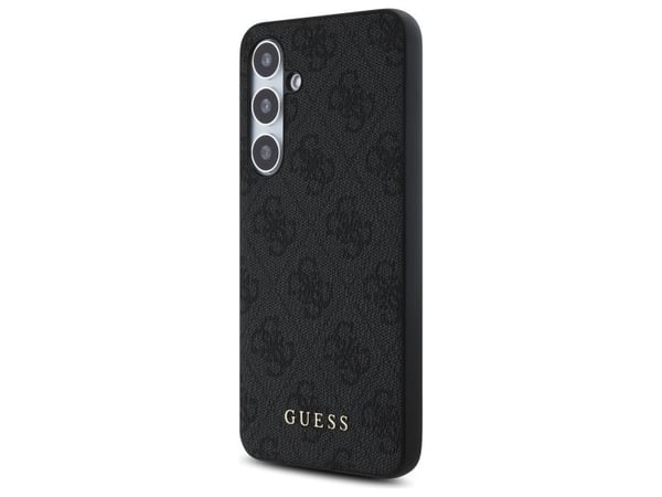 Guess GUHCS24FEG4GFGR Samsung Galaxy S24 FE S721 telefondeksel grå farge hardcase 4G Metal Gold Logo