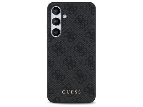 Guess GUHCS24FEG4GFGR Samsung Galaxy S24 FE S721 telefondeksel grå farge hardcase 4G Metal Gold Logo