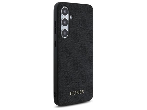 Guess GUHCS24FEG4GFGR Samsung Galaxy S24 FE S721 telefondeksel grå farge hardcase 4G Metal Gold Logo