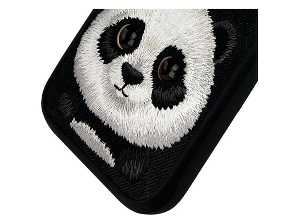 Nimmy Apple iPhone 16 Pro 6.3" telefondeksel svart Big Eyed Pet 2.0 Panda