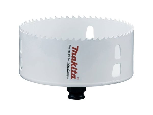 Makita E-04020, Single, Borr, Stål, Gjuten aluminium, Plast, Trä, Rostfritt stål, Vit, Bimetall, 4,4 cm