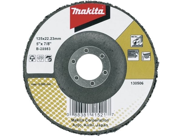 Makita B-28983, Slipskiva, Metall, 2,22 cm, 12,5 cm, 10 styck