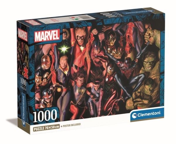 Clementoni Puslespil HQC Marvel, 1000 brikker