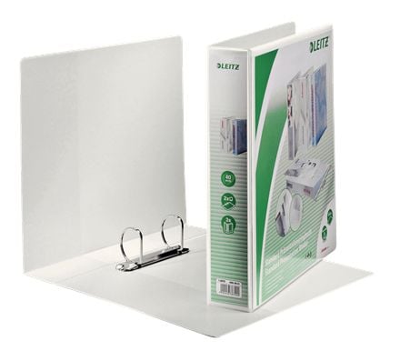 Leitz Standard - Presentationsringpärm - ryggbredd: 63 mm - för A4 (210 x 297 mm) - kapacitet: 400 ark - vit