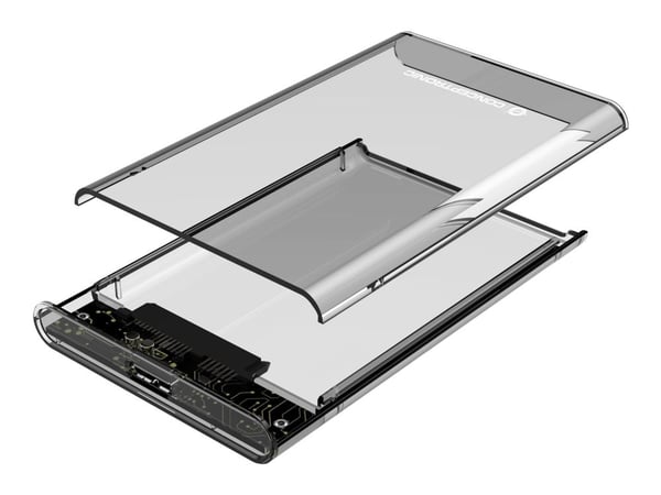 Conceptronic DANTE - Drevkabinett - 2.5" - SATA - USB 3.2 (Gen 1) - gjennomsiktig