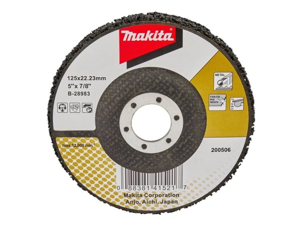 Makita B-28983, Slipskiva, Metall, 2,22 cm, 12,5 cm, 10 styck