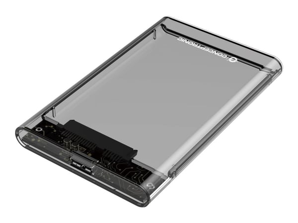 Conceptronic DANTE - Drevkabinett - 2.5" - SATA - USB 3.2 (Gen 1) - gjennomsiktig