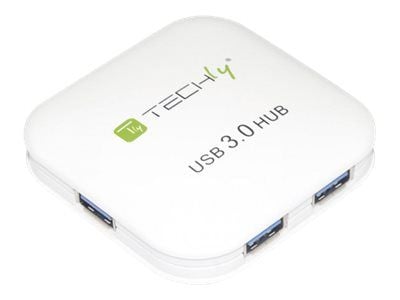 TECHly - Hubb - 4 x SuperSpeed USB 3.0 - skrivbordsmodell