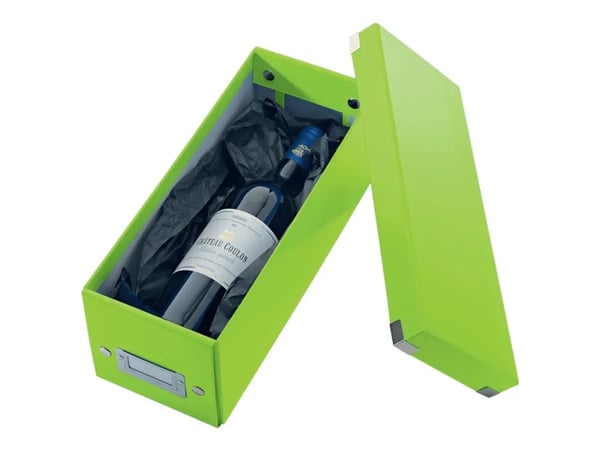 Leitz Click & Store WOW CD - Medieoppbevaringseske - kapasitet: 160 CD (papirhylser), 30 CD, 60 CD (smal boks) - grønn