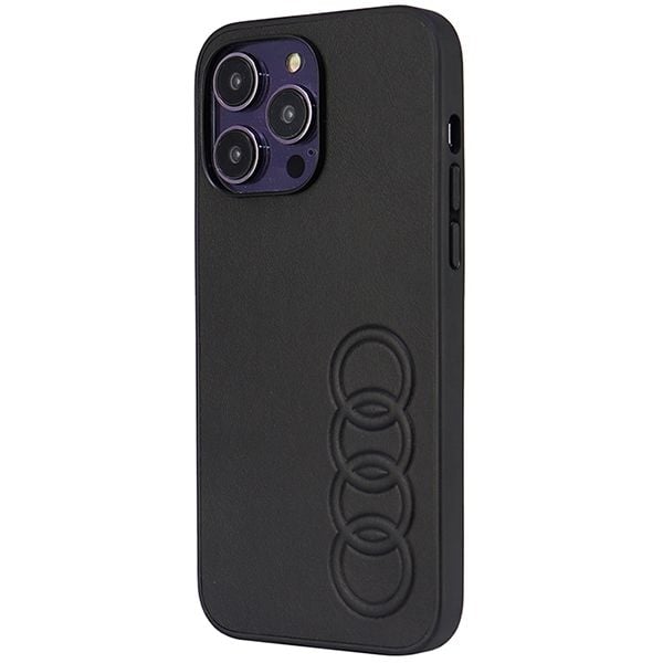 Apple iPhone 14 Pro Max deksel Audi Synthetic (AU-TPUPCIP14PM-TT/D1-BK) sort