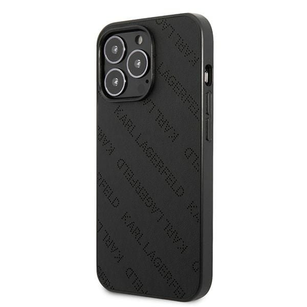 Apple iPhone 13 Pro Karl Lagerfeld-skal Perforated Allover (KLHCP13LPTLK) svart