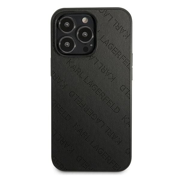 Apple iPhone 13 Pro Karl Lagerfeld-skal Perforated Allover (KLHCP13LPTLK) svart