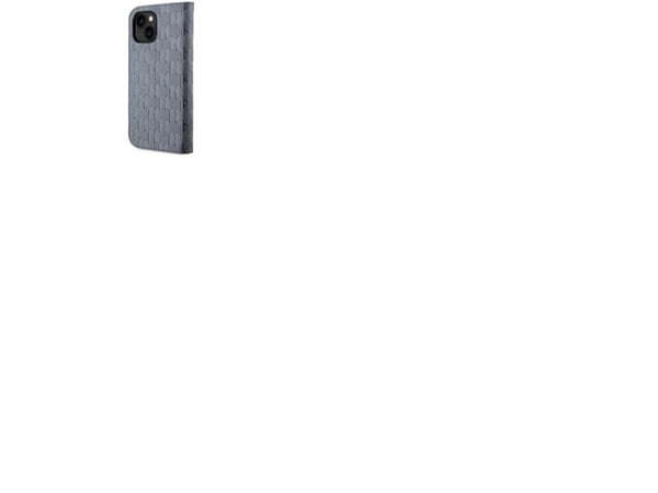 Karl Lagerfeld KLBKP14SSAKLHPG mobilfodral för Apple iPhone 14 6,1" i silverfärgad Saffiano-monogram