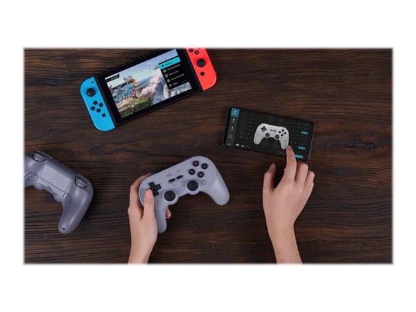 8Bitdo Pro 2, Pad-ohjain, Android, Nintendo Switch, Nintendo Switch Lite, PC, Tablet PC, D-pad, Käyttötilapainike, Valintapainike, Käynnistyspainik...