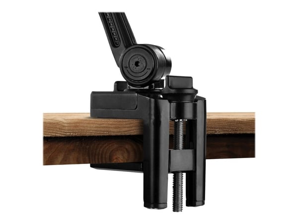 2 in 1 Tablet &amp; Phone Stand, 4"-12", C-Clamp, 360 astetta kääntyvä DELTACOIMP musta / ARM-252