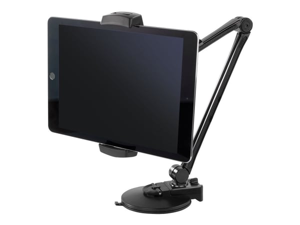 2 in 1 Tablet &amp; Phone Stand, 4"-12", C-Clamp, 360 astetta kääntyvä DELTACOIMP musta / ARM-252