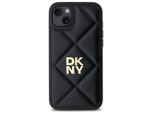 DKNY DKHCP15MPQDSLK iPhone 15 Plus 6.7" svart/svart Quilted Stack Logo