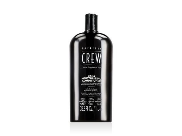 American Crew Daily Moisturizing Conditioner, Män, 1000 ml, Torrt hår, Normalt hår, Alla färger, Skydd, Reparation, Stärkande, Flaska