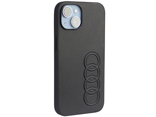 Apple iPhone 14 Audi Synteettinen synteettinen muovikotelo (AU-TPUPCIP14-TT/D1-BK) juodos spalvos