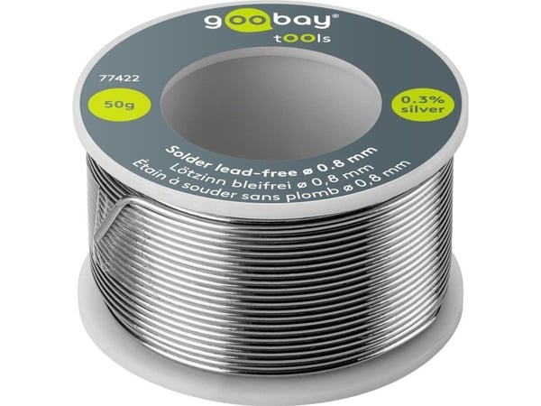 Blyfri lödtenn, ø 0,8 mm, 50 g