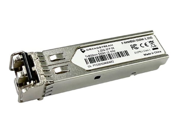 GrandStream SFP-modul Grandstream SFP+ Modu Wireframe (multimodus, bølgelengde 850nm, 550 meter, 1,25 Gbps)