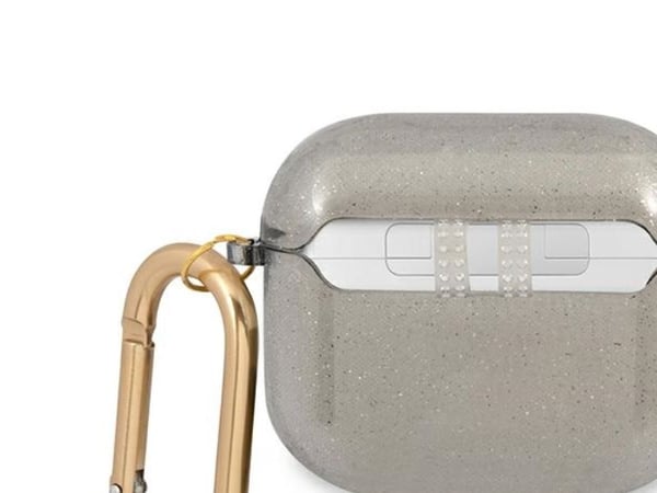 Deklas GUESS GUA3UCG4GK AirPods 3-skydd svart glitter (GLITTER COLLECTION)