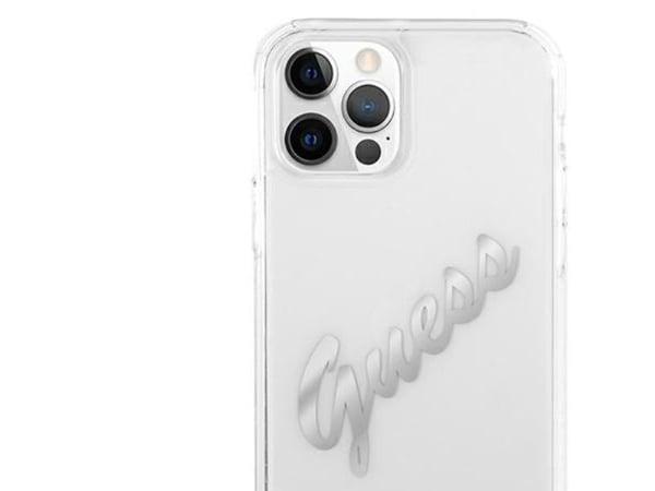 Declas GUESS GUHCP12MKTRSVSI hardcase Peony Chain til iPhone 12/12 Pro (sølv/lilla)