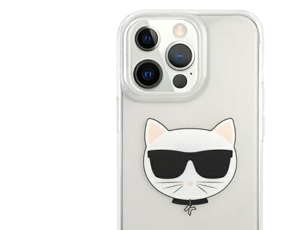 Karl Lagerfeld KLHCP13XCTR iPhone 13 Pro Max 6,7" hårdskal transparent Choupette Head
