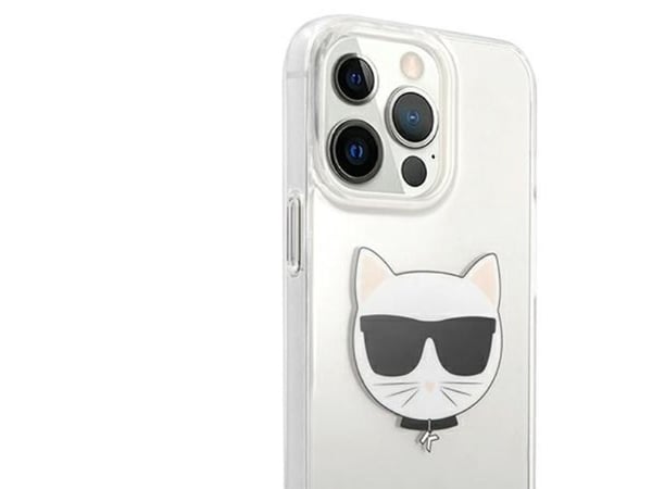 Karl Lagerfeld KLHCP13XCTR iPhone 13 Pro Max 6,7" hårdskal transparent Choupette Head