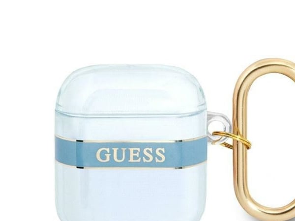 Guess Strap Collection beskyttelsesdeksel for AirPods, blå