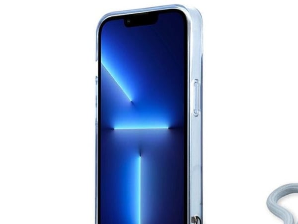 Guess GUHCP13SHTSGSB iPhone 13 mini 5.4 tuuman sininen/sininen kova kotelo läpinäkyvä clip