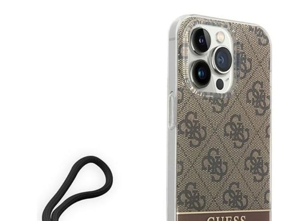 Guess GUOHCP14LH4STW | Apple iPhone 14 Pro 6,1" | brun hårt skal | 4G trycKräm
