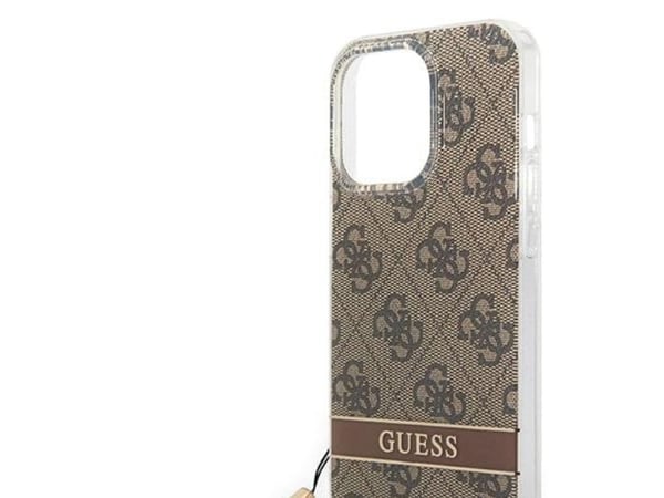 Guess GUOHCP14LH4STW | Apple iPhone 14 Pro 6,1" | brun hårt skal | 4G trycKräm