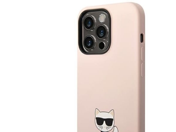 Karl Lagerfeld Choupette Body - iPhone 14 Pro Max-deksel (lyserosa)