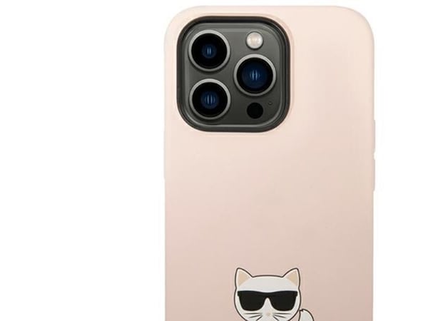 Karl Lagerfeld Choupette Body - iPhone 14 Pro Max-deksel (lyserosa)