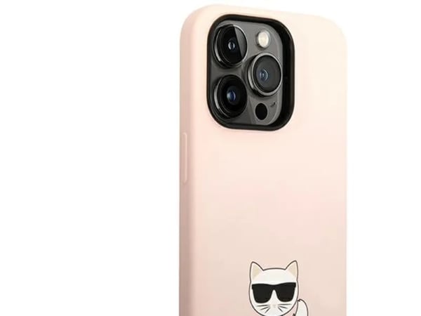 Karl Lagerfeld Choupette Body - iPhone 14 Pro Max-deksel (lyserosa)