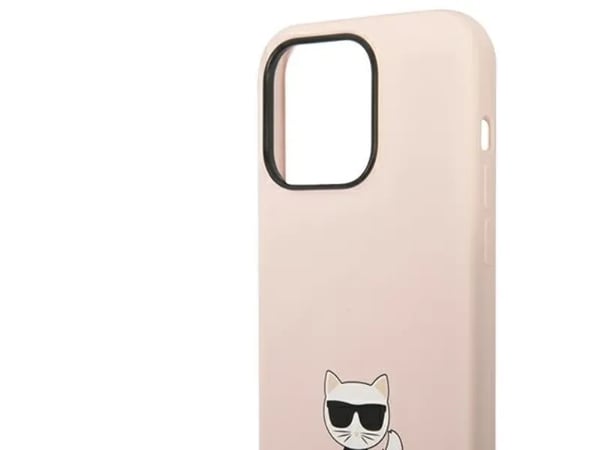 Karl Lagerfeld Choupette Body - iPhone 14 Pro Max-deksel (lyserosa)