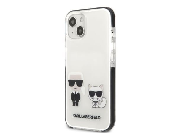 Karl Lagerfeld KLHCP13STPEKCW iPhone 13 mini 5,4" kotelo, valkoinen Karl&amp;Choupette