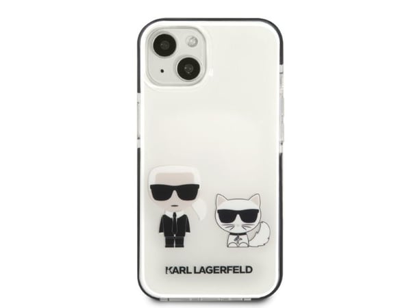 Karl Lagerfeld KLHCP13STPEKCW iPhone 13 mini 5,4" kotelo, valkoinen Karl&amp;Choupette