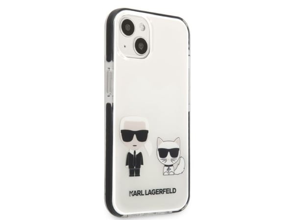 Karl Lagerfeld KLHCP13STPEKCW iPhone 13 mini 5,4" kotelo, valkoinen Karl&amp;Choupette