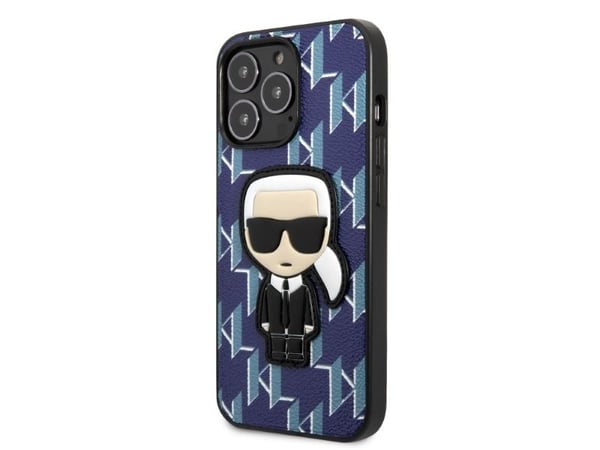 Karl Lagerfeld Karl Lagerfeld KLHCP13XPMNIKBL iPhone 13 Pro Max 6,7" hardt deksel Blå/blå Monogram Icon Patch