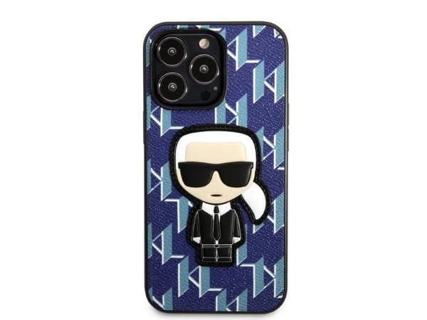 Karl Lagerfeld Karl Lagerfeld KLHCP13XPMNIKBL iPhone 13 Pro Max 6,7" hardt deksel Blå/blå Monogram Icon Patch