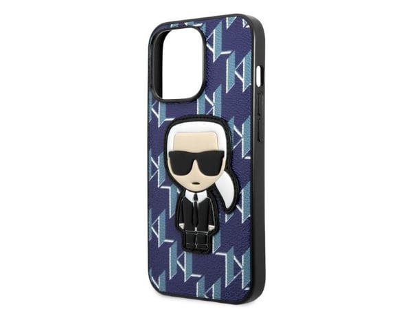 Karl Lagerfeld Karl Lagerfeld KLHCP13XPMNIKBL iPhone 13 Pro Max 6,7" hardt deksel Blå/blå Monogram Icon Patch
