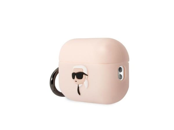 Karl Lagerfeld KLAP2RUNIKP AirPods Pro 2 -suojus różowy/pink silikoni Karl Head 3D
